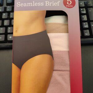 OPEN BOX Carole Hochman Women Seamless Brief 3-Pack Pantie Multi Sz S $70 4C619
